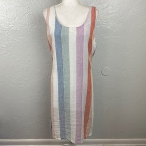NWT Chelsea & Theodore Linen Blend
Dress 
21” p2p
44” long top shoulder to hem.